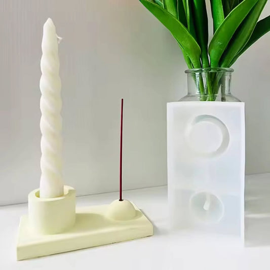 Incense and Candle Holder Mould for Beyond MIX, Resin, Concrete