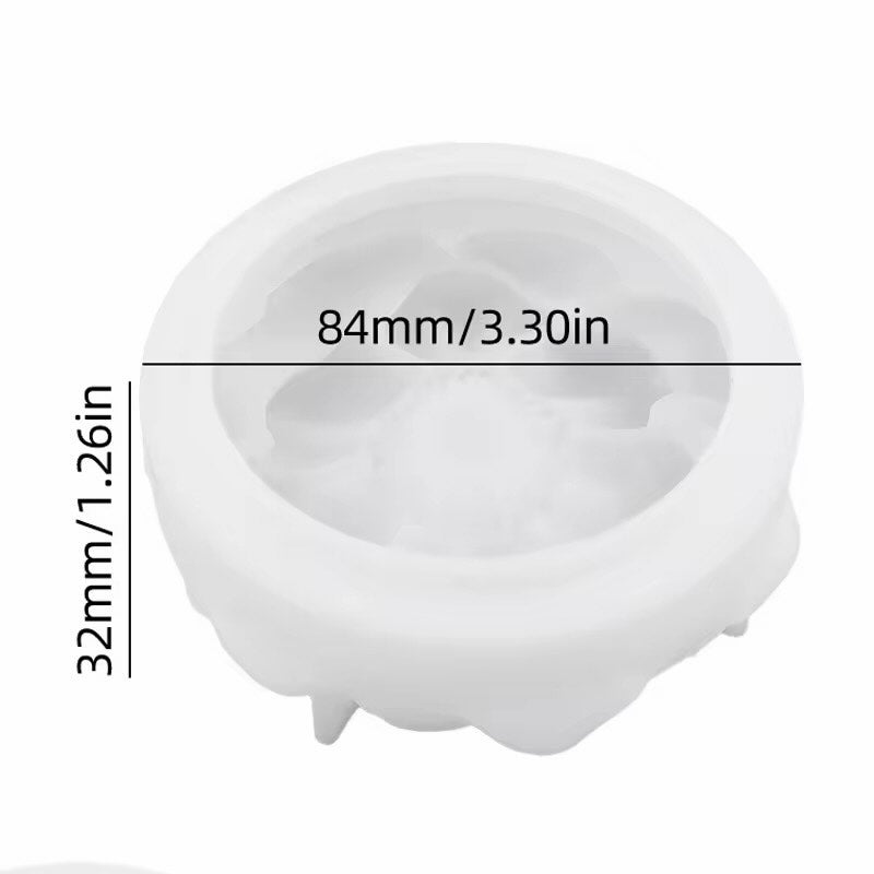 Floral Lid Jar Mould for Beyond MIX, Resin, Concrete