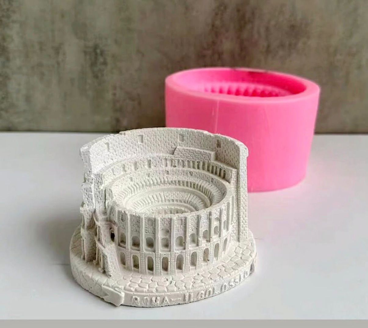 Colosseum Candle Holder Mould for Beyond MIX, Resin, Concrete