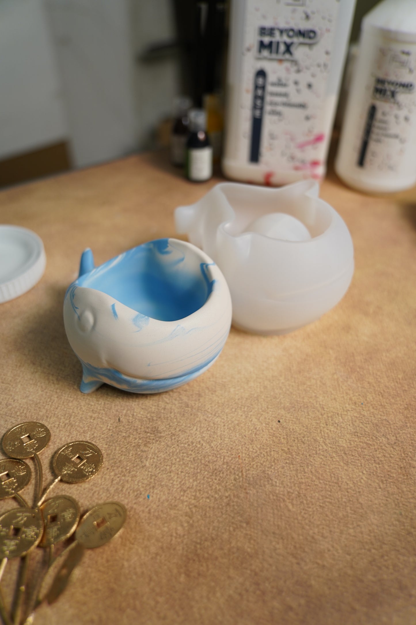 Whale Planter Mould for Beyond MIX, Resin, Concrete