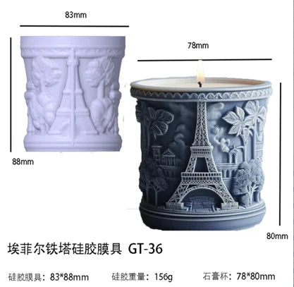 Eiffel Planter/Candle Jar Mould for Beyond MIX, Resin, Concrete