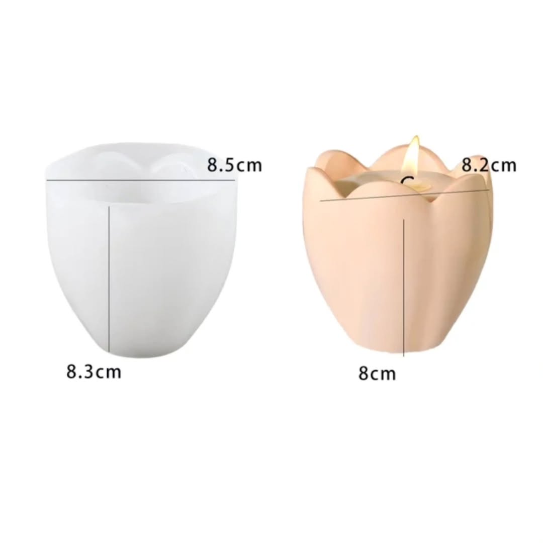 Flower Tea Light Holder Silicone Mould for Beyond MIX & Resin
