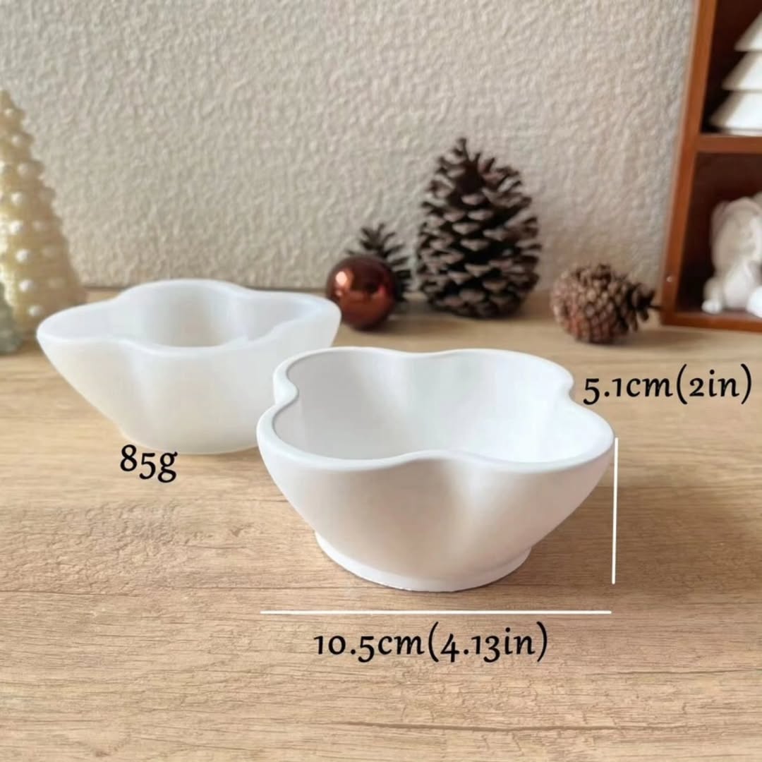Flower Shaped Bowl Mould for Beyond MIX, Resin, Concrete