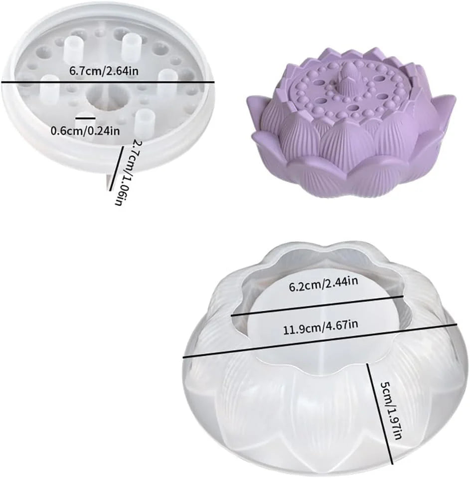 Lotus Jar Mould for Beyond MIX, Resin, Concrete