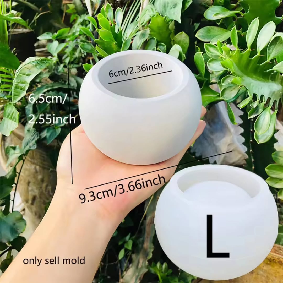Round Candle Jar (Set of 3) Moulds for Beyond MIX, Resin, Concrete