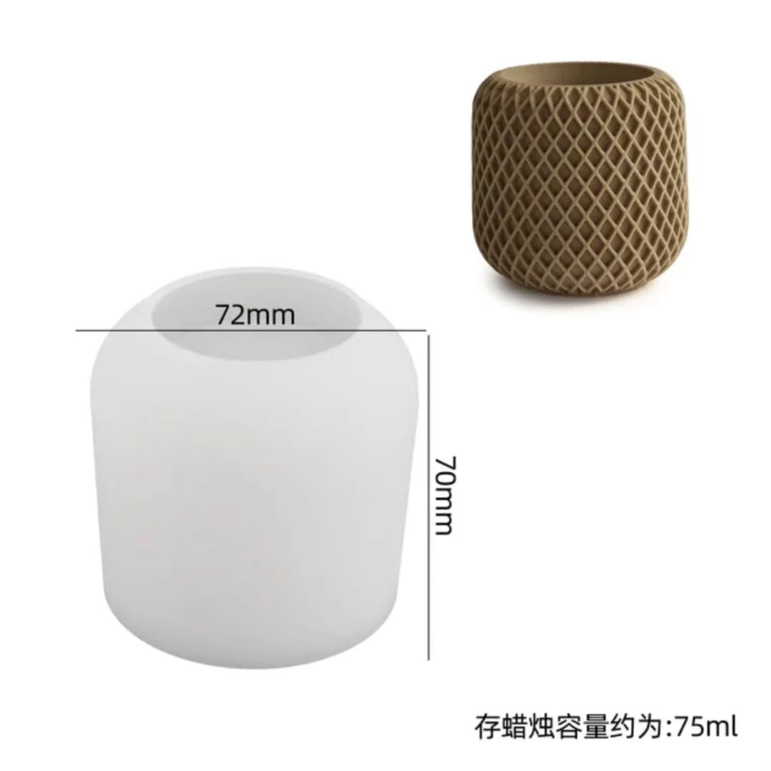 Mesh Candle Jar Mould for Beyond MIX, Resin, Concrete