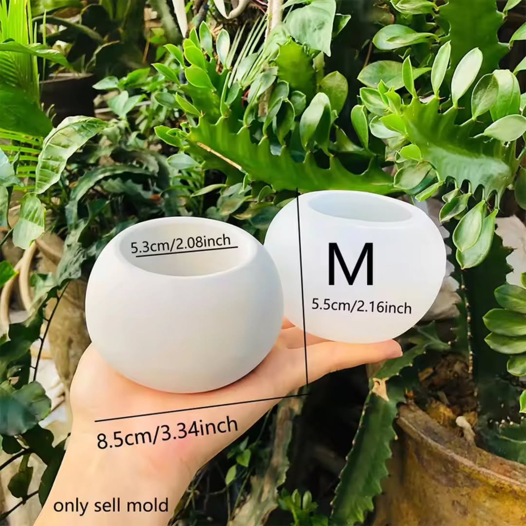 Round Candle Jar (Set of 3) Moulds for Beyond MIX, Resin, Concrete