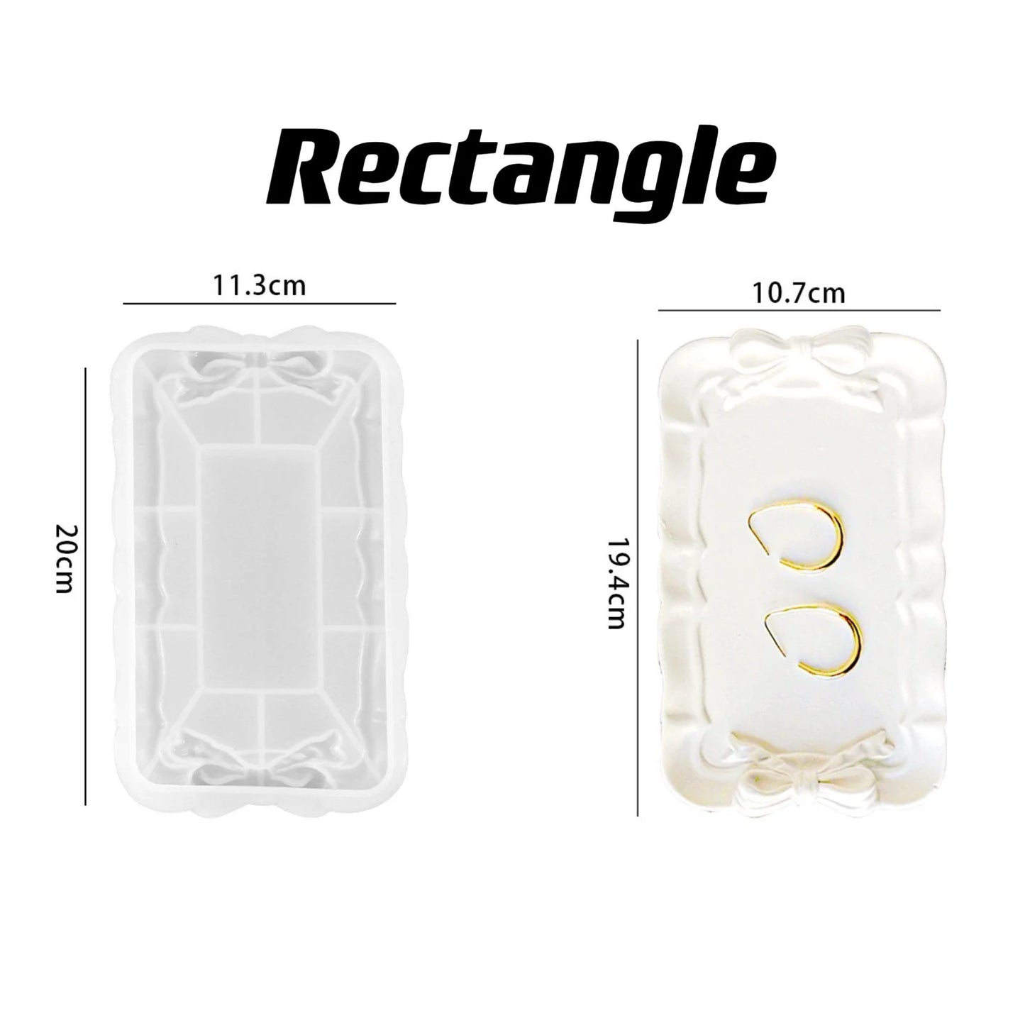 Rectangle Bow Tray Mould for Beyond MIX/Resin/Concrete