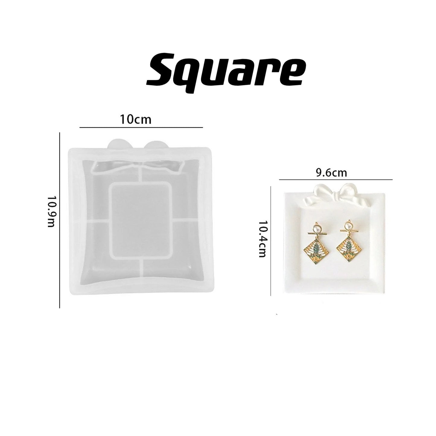 Square Bow Tray Mould for Beyond MIX/Resin/Concrete