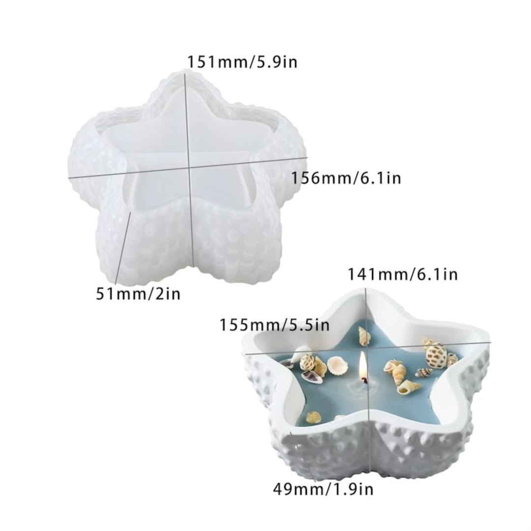 Star Fish Tray Mould for Beyond MIX and Resin