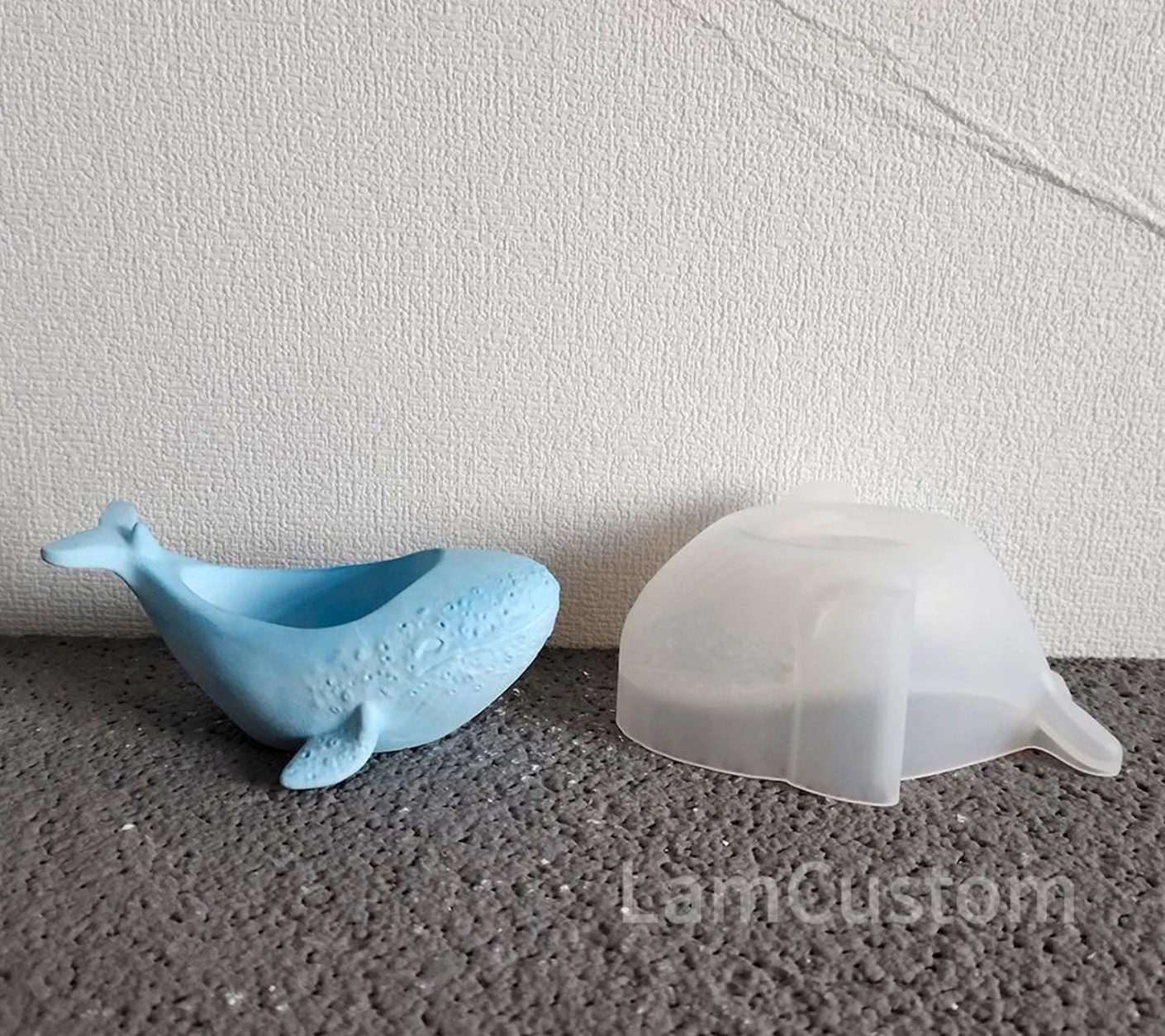 Spotted Whale Candle Jar Mould for Beyond MIX, Resin, Concrete