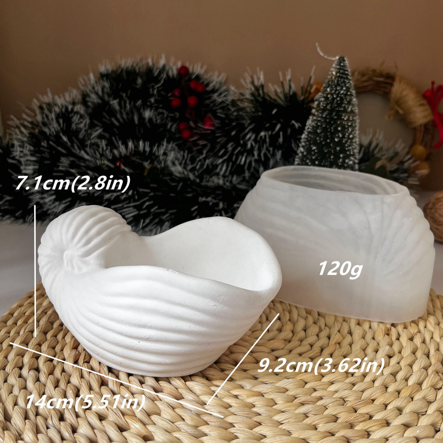 Ripple Shell Mould for Beyond MIX, Resin, Concrete