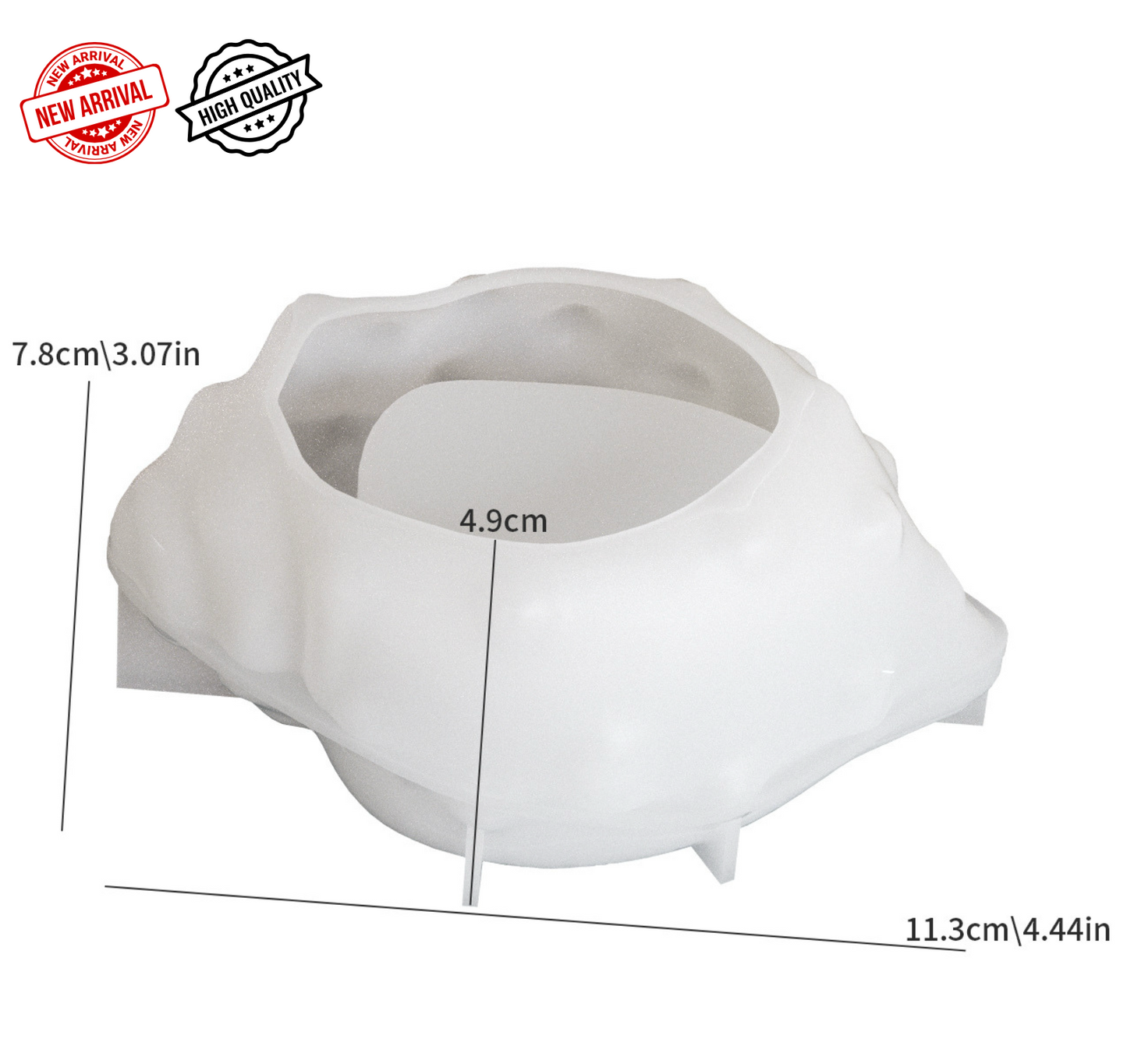 Bubble Conch Mould for Beyond MIX, Resin, Concrete