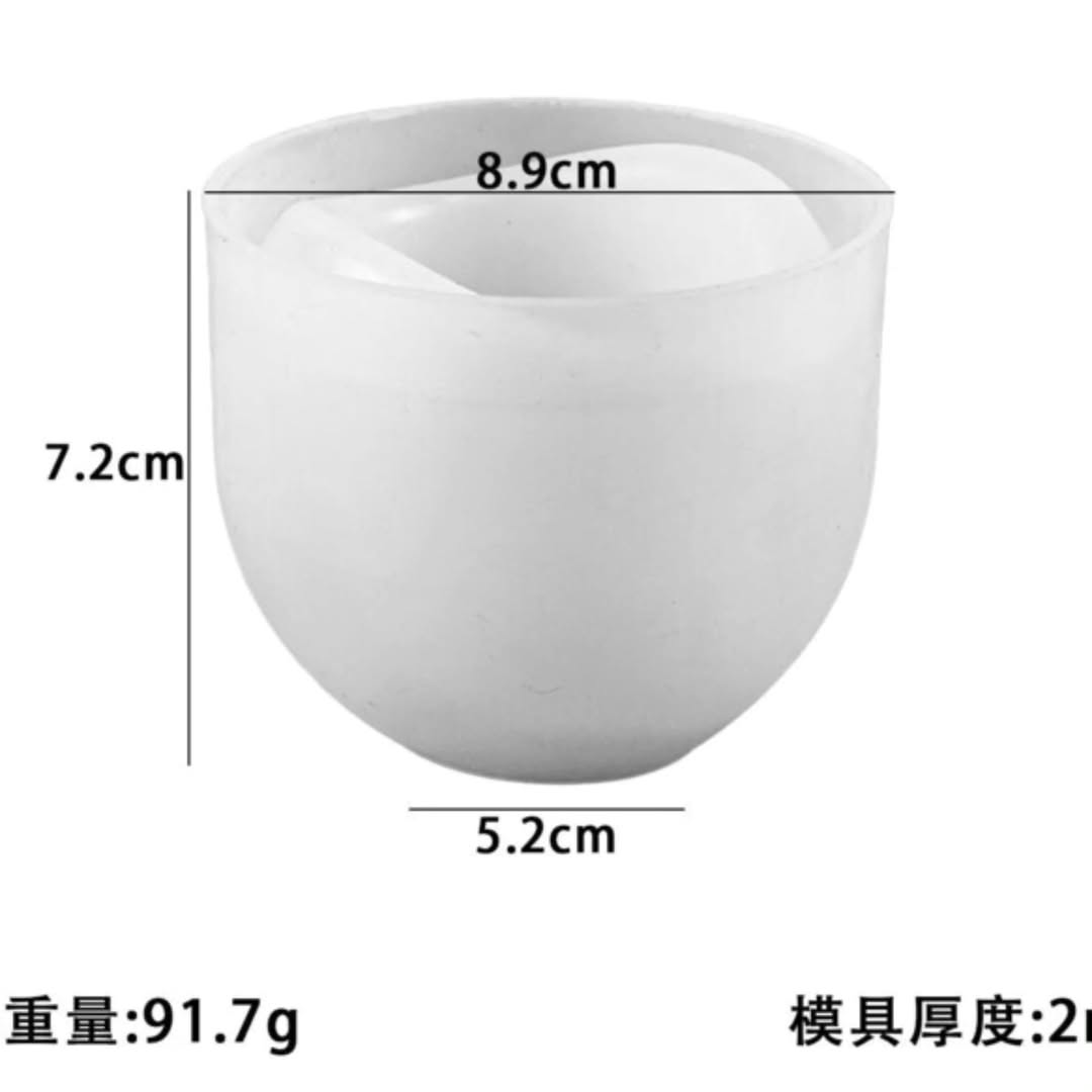 U Wave Candle Jar/Box Mould for Beyond MIX, Resin, Concrete