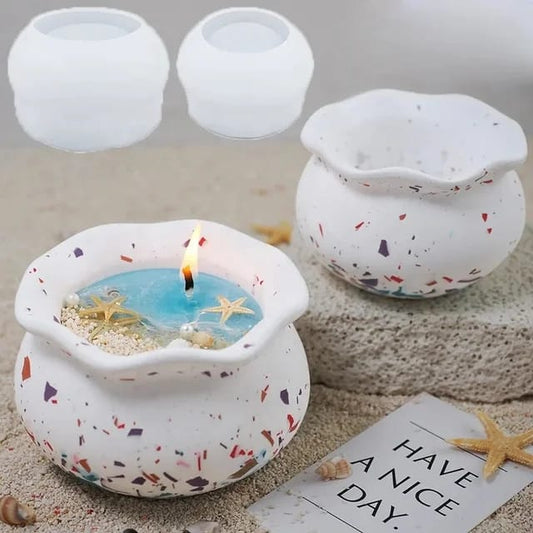 Pot Candle Jar Mould for Beyond MIX, Resin, Concrete