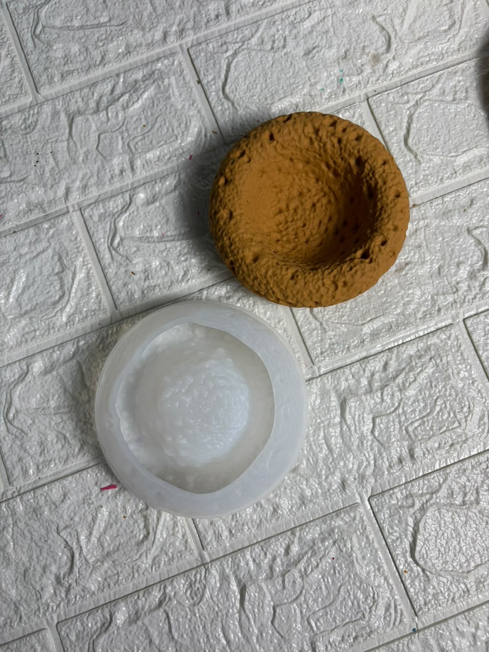 Lava Stone Textured Tealight/Ashtray Mould for Beyond MIX, Resin, Concrete