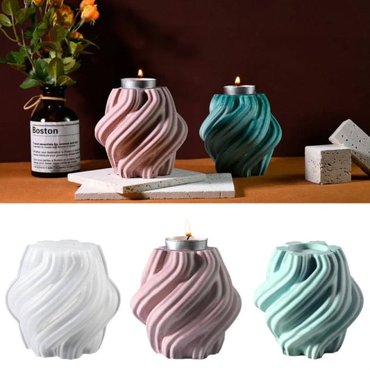 Spiral Tea Light/ Candle Holder Silicone Mould for Beyond MIX & Resin