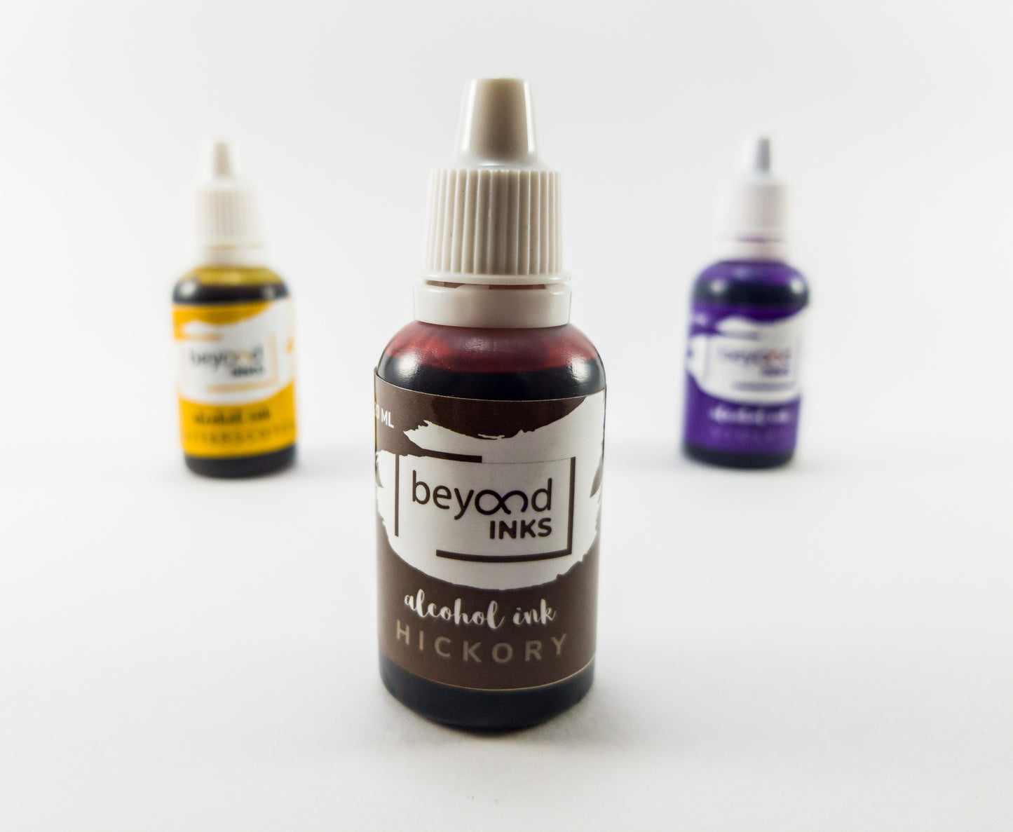 Alcohol Ink Pack 2 Butterscotch, Violet, Hickory by Beyond Inks