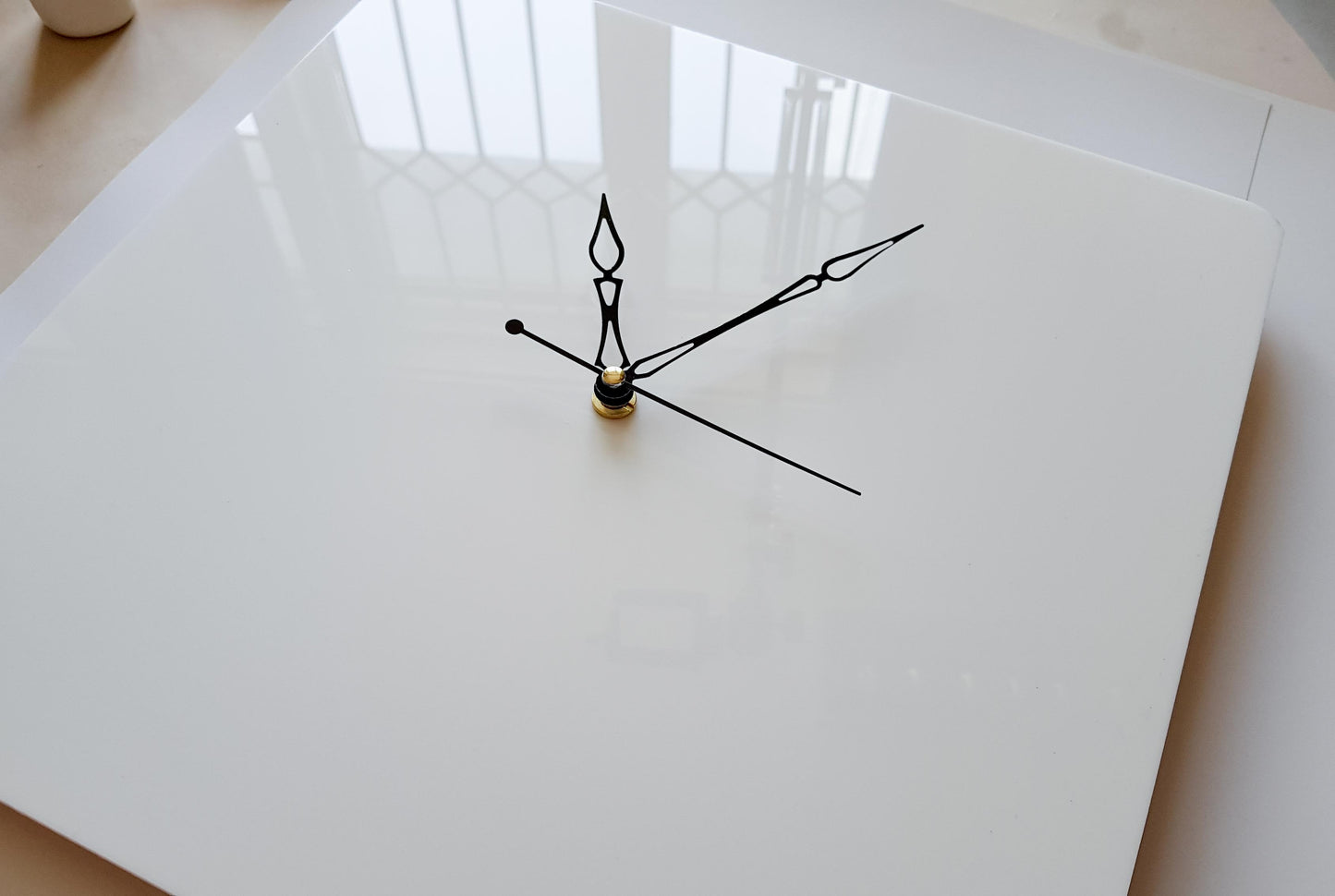 White 12 inch DIY Square Clock