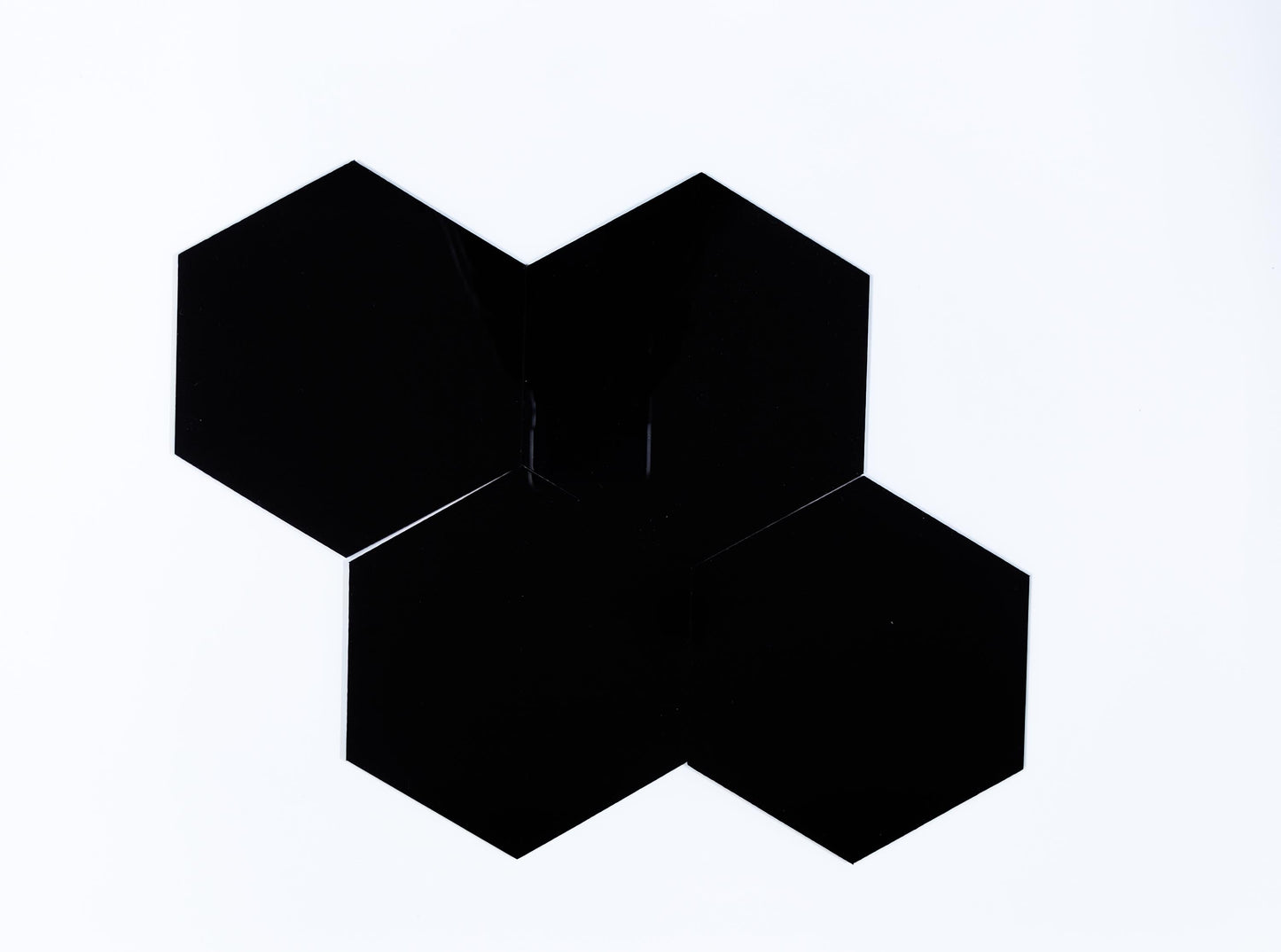 DIY Hexagon Coasters - Black