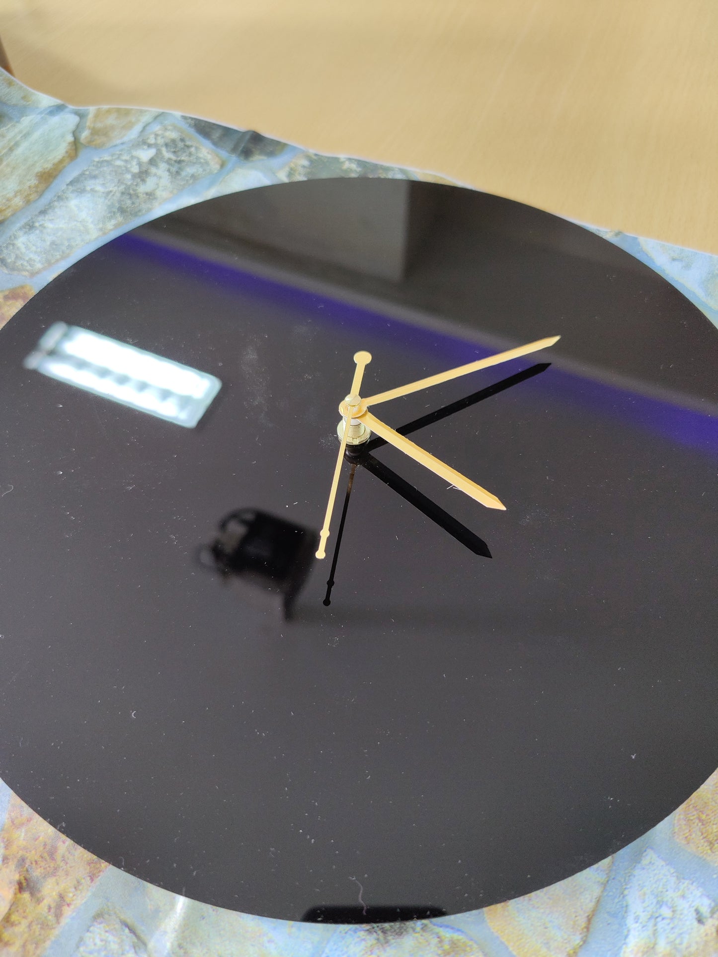 Black 12 inch DIY Round Clock