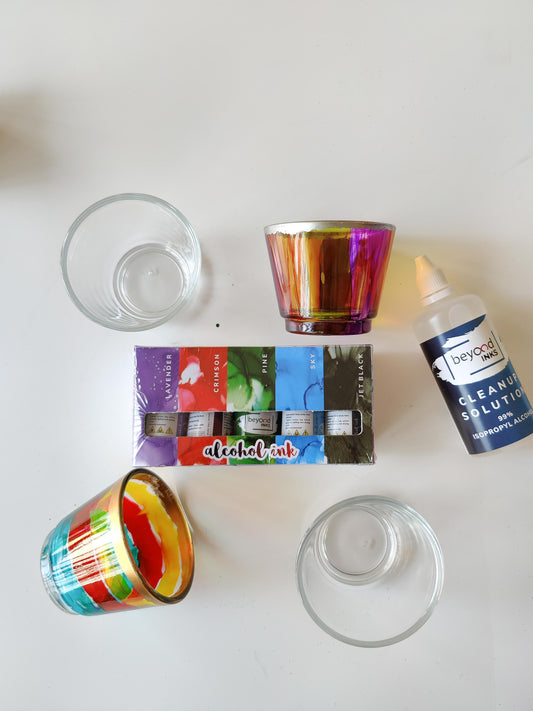 DIY Tea Light Holder Kit with Mini Pack - Diwali Limited Edition