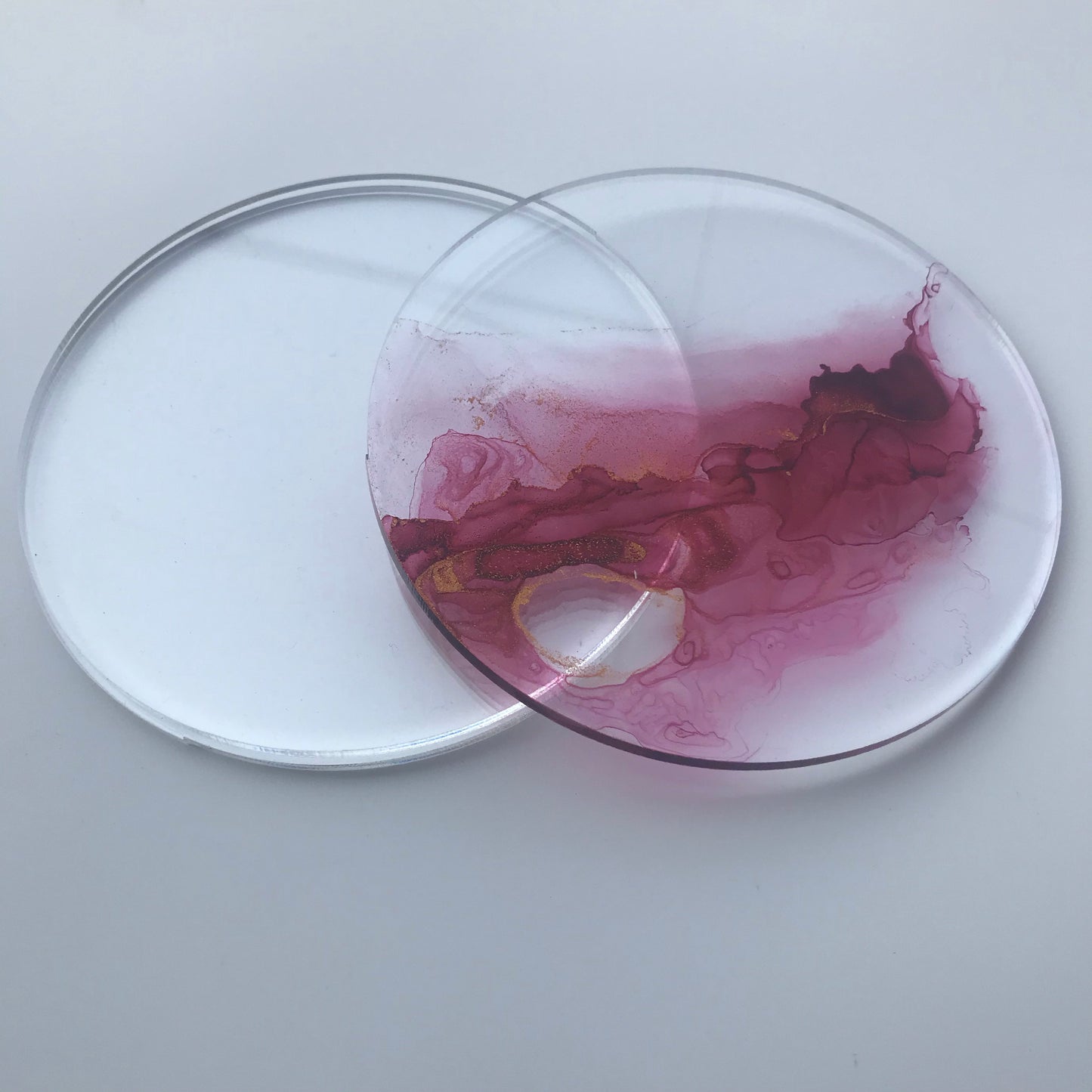 DIY Round Coasters - Transparent
