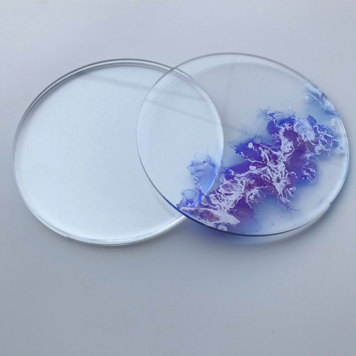 DIY Round Coasters - Transparent