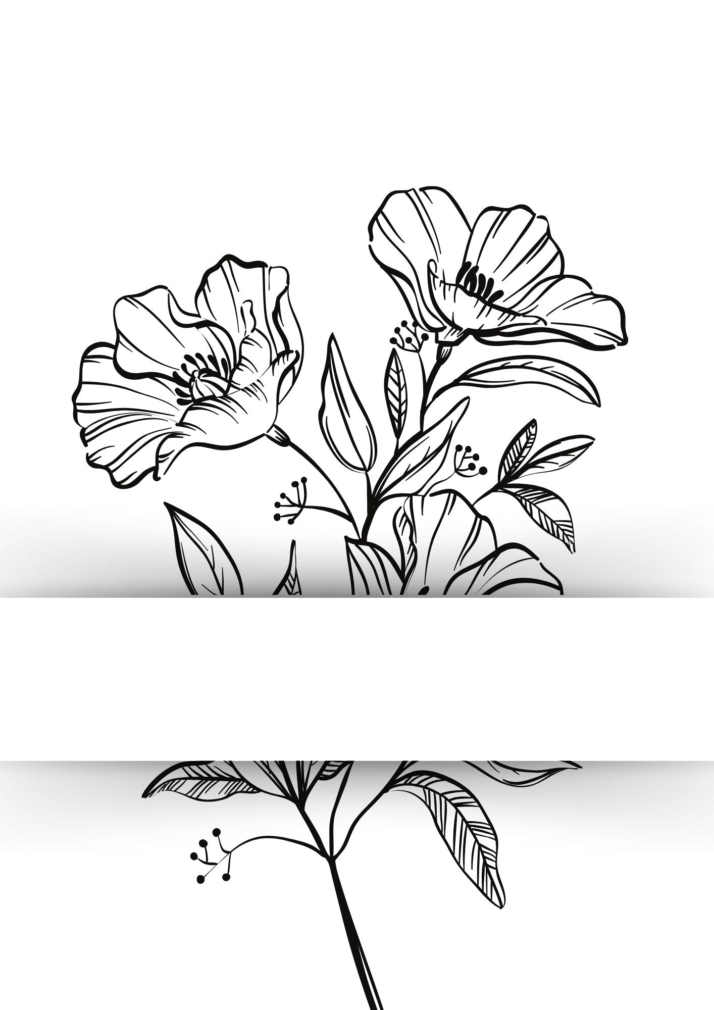 Alcohol Ink Coloring Sheets- "FLORAL"