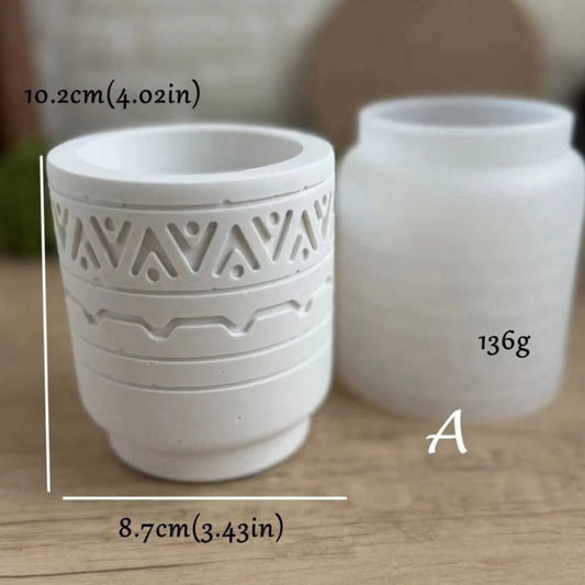 Embossed Designed Planter Mould - for Beyond MIX, Resin, Concrete