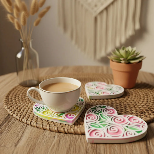Origami Heart Coaster Mould
