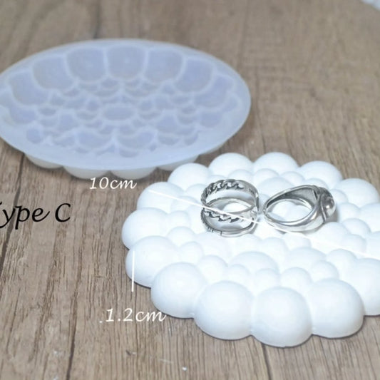 Bubble Circle Coaster Mould for Beyond MIX, Resin or Concrete