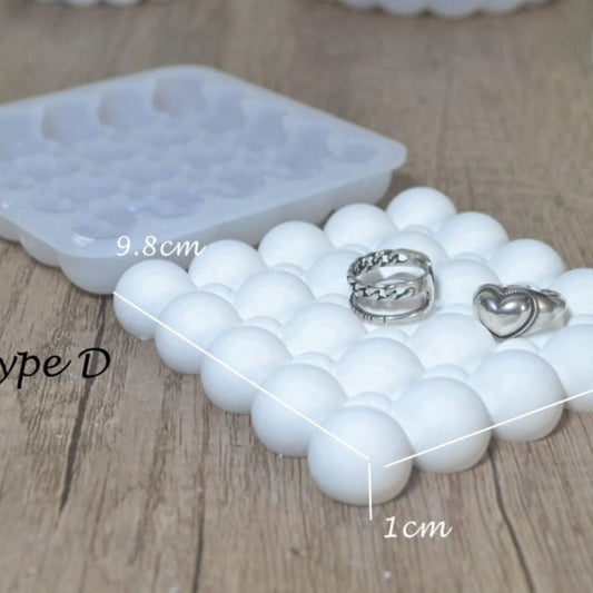 Bubble Square Coaster Mould for Beyond MIX, Resin or Concrete