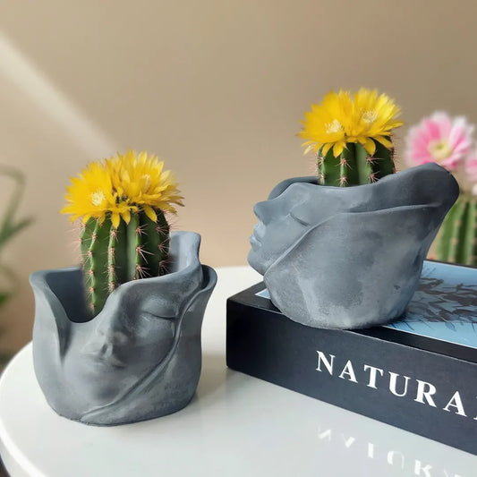 Dreamy Face Candle Jar Mould for Beyond MIX, Resin, Concrete