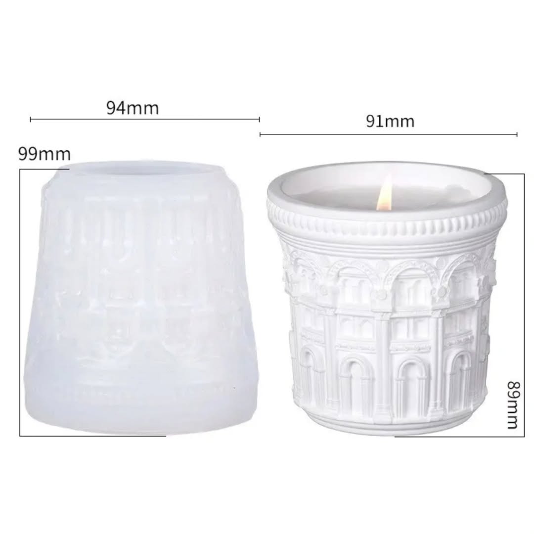 Barquo Door Candle Jar Mould for Beyond MIX, Resin, Concrete (D1)
