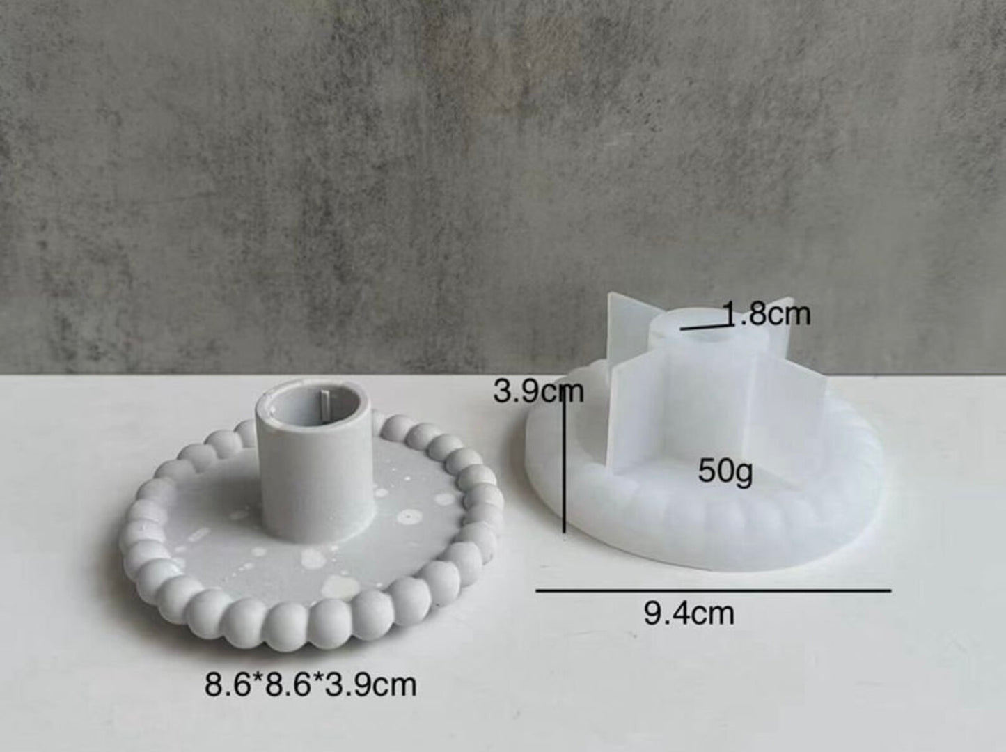 Dotted Candle Holder Mould for Beyond MIX, Resin, Concrete
