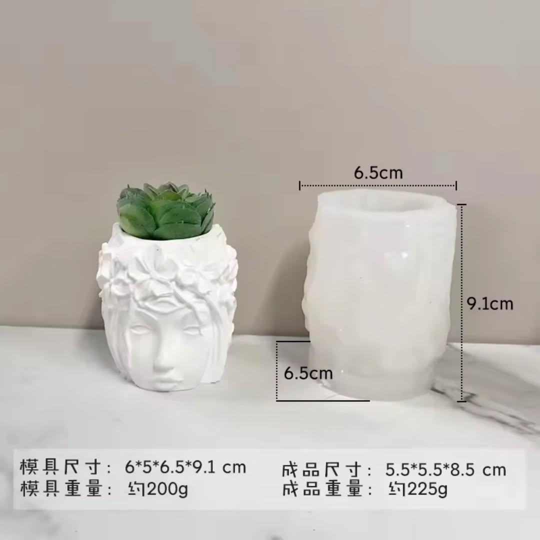Garden Goddess Jar Mould for Beyond MIX, Resin, Concrete