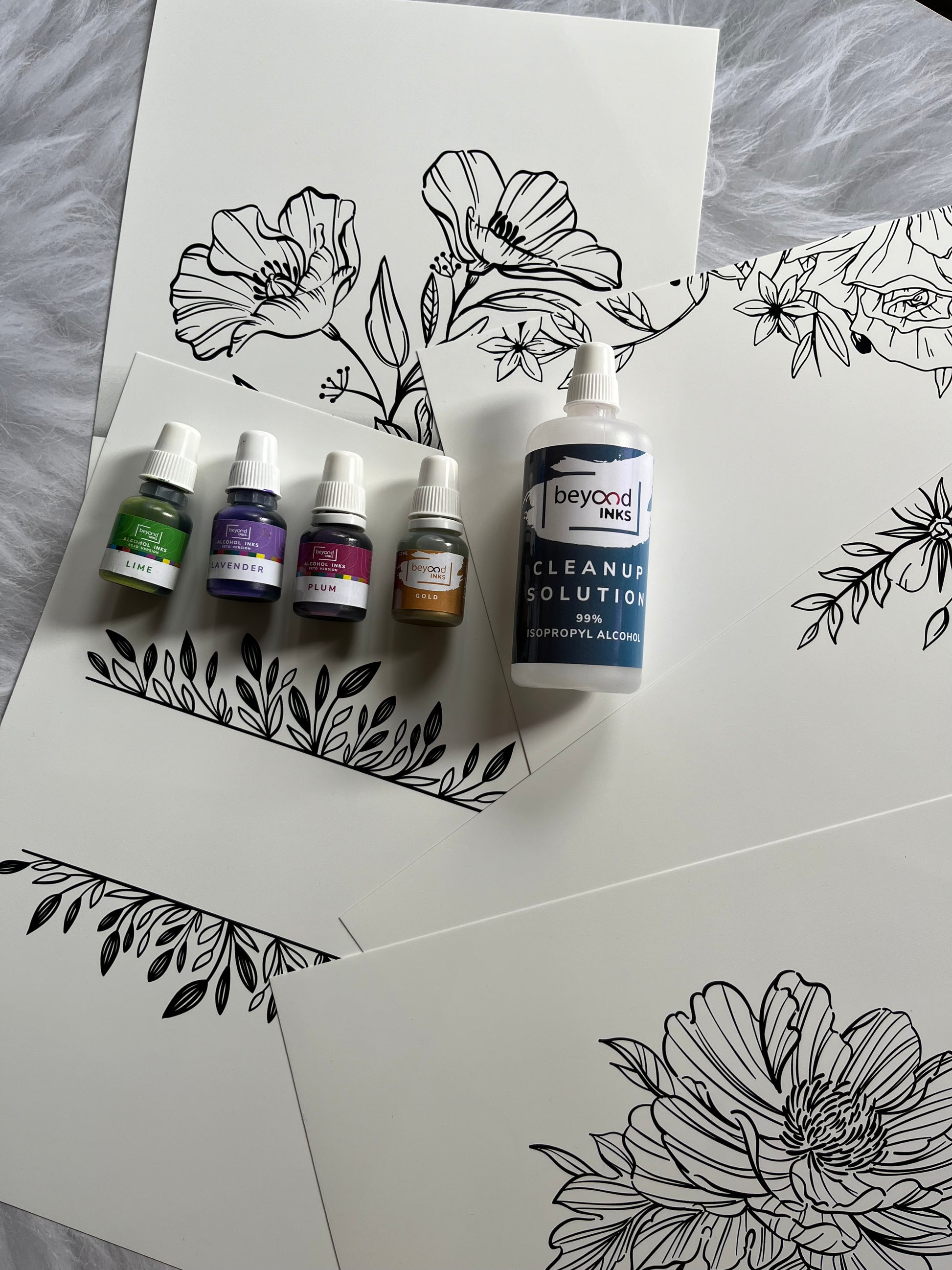 Alcohol Ink Coloring Kit -