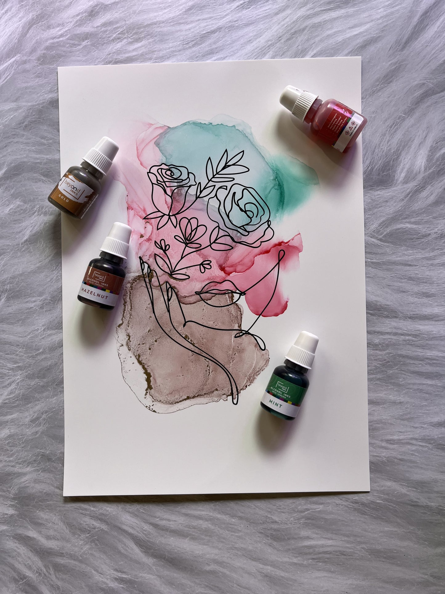 Alcohol Ink Coloring Kit - "FACES"