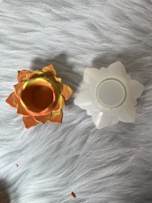 Lotus Tea Light/ Candle Stand Silicone Mould for Beyond MIX & Resin