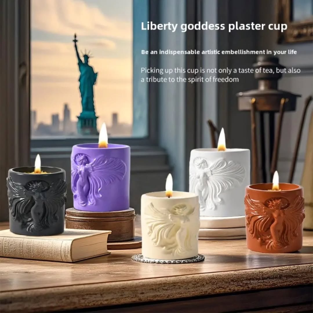 Liberty Candle Jar Mould for Beyond MIX, Resin, Concrete (D5)