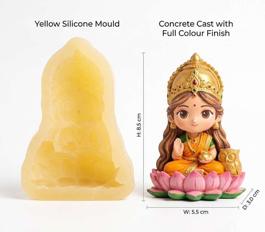 Lakshmi Mould - for Beyond MIX, Jesmonite, Concrete