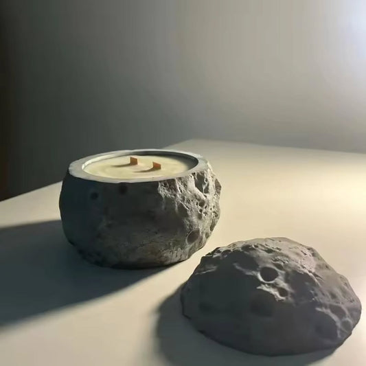Moon Candle Jar Mould for Beyond MIX, Resin, Concrete