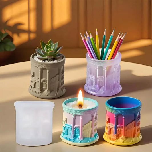 Nordic Wall Candle Jar Mould for Beyond MIX, Resin, Concrete (D3)