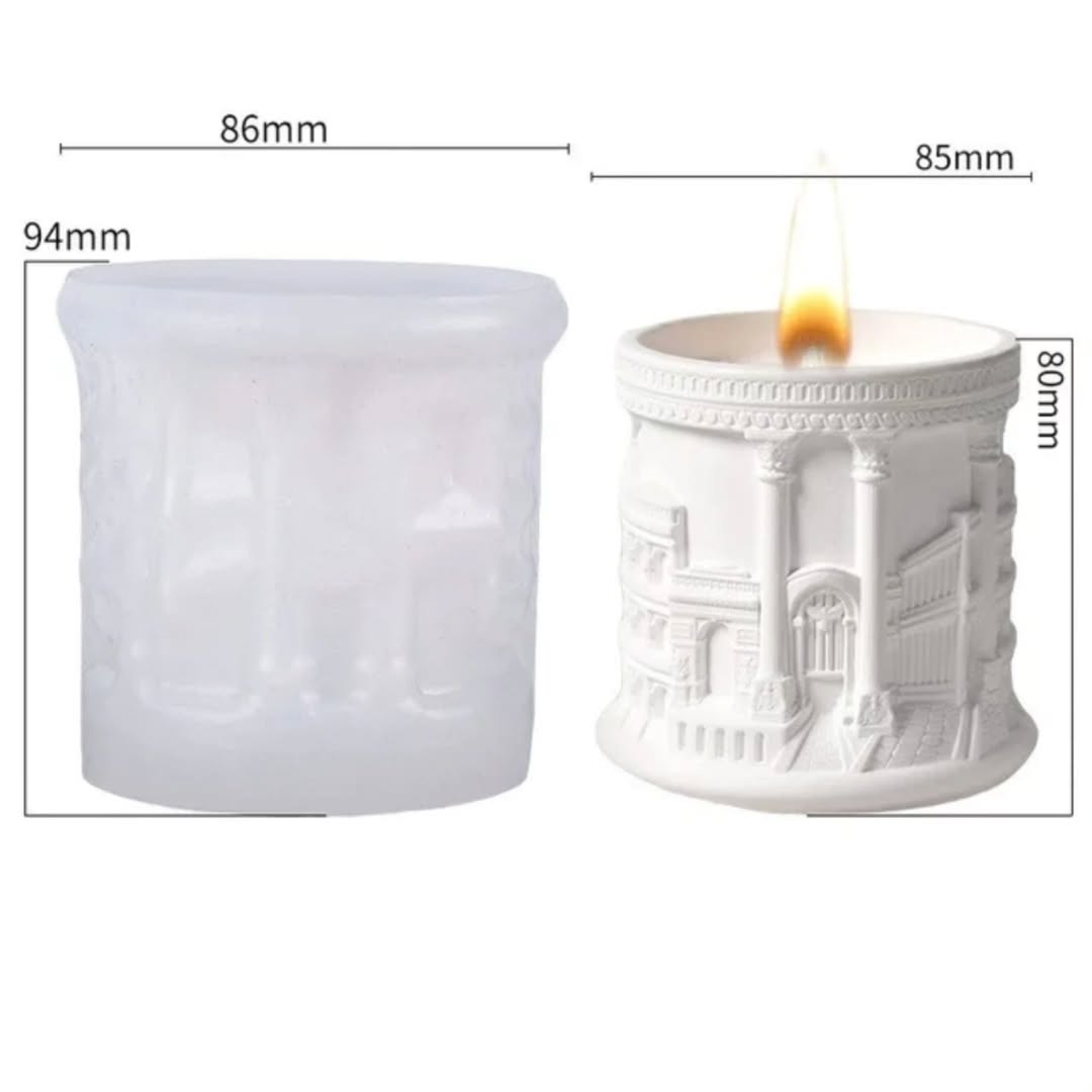 Nordic Wall Candle Jar Mould for Beyond MIX, Resin, Concrete (D3)