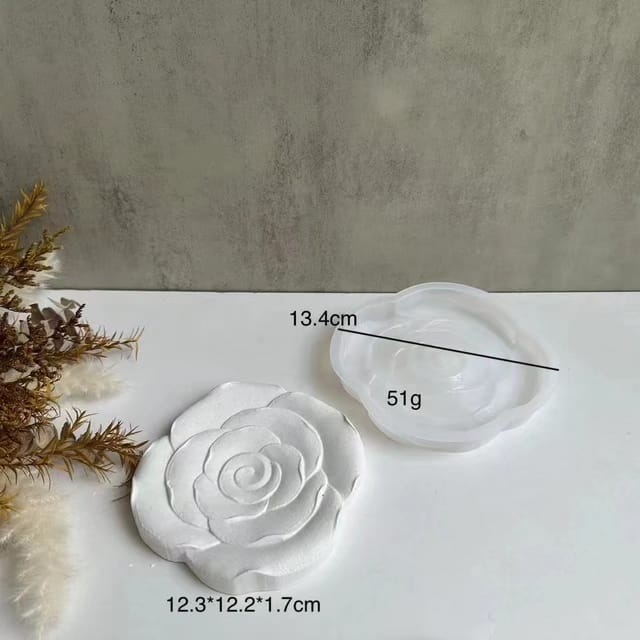 Broad Rose Coaster Mould