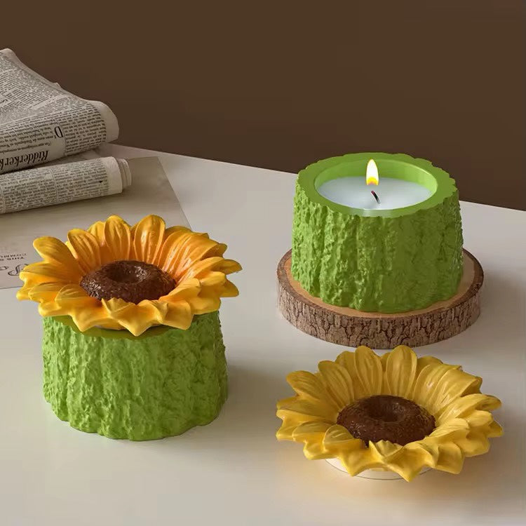 Sunflower Jar Mould for Beyond MIX, Resin, Concrete