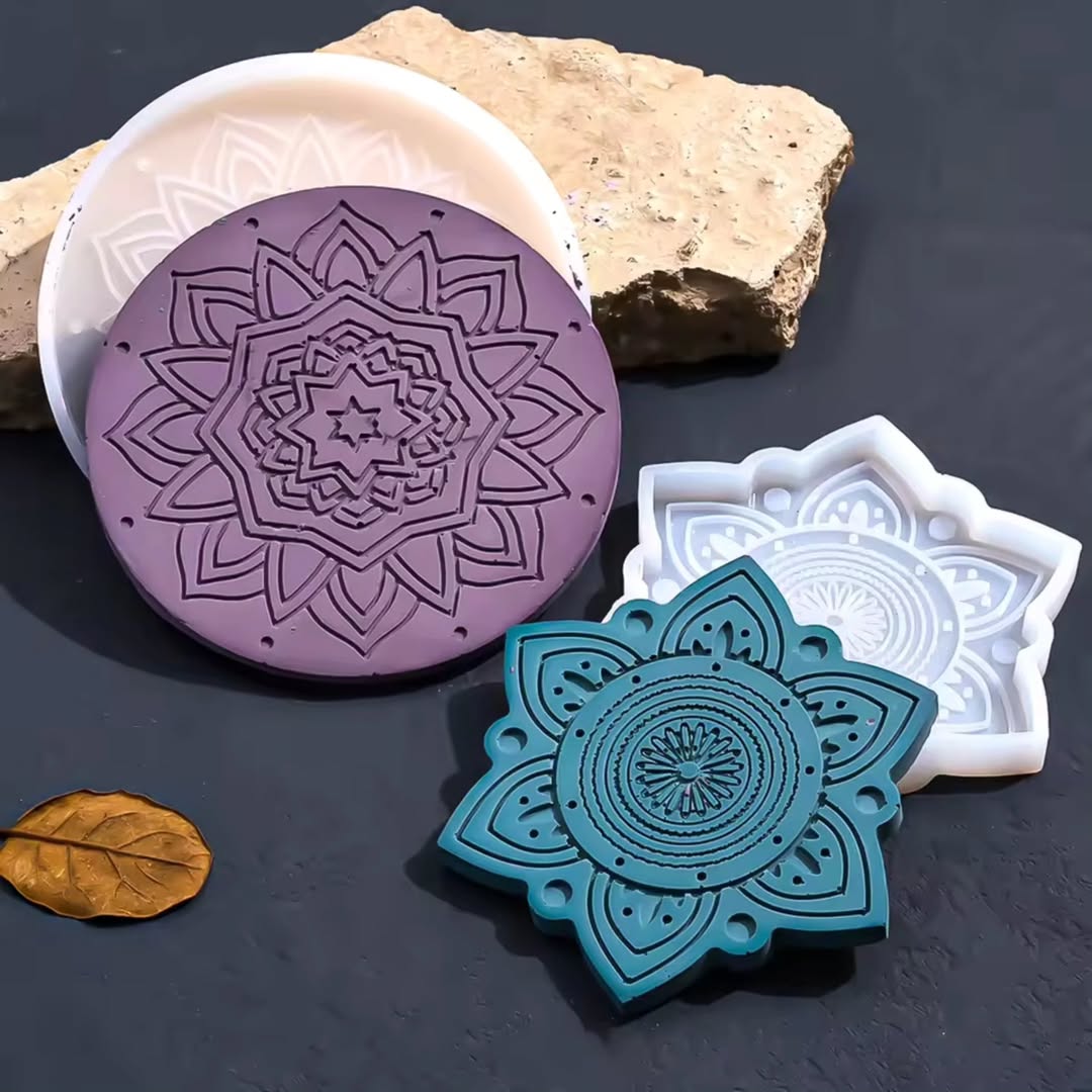 Mandala - 2 Piece Coaster Mould Set