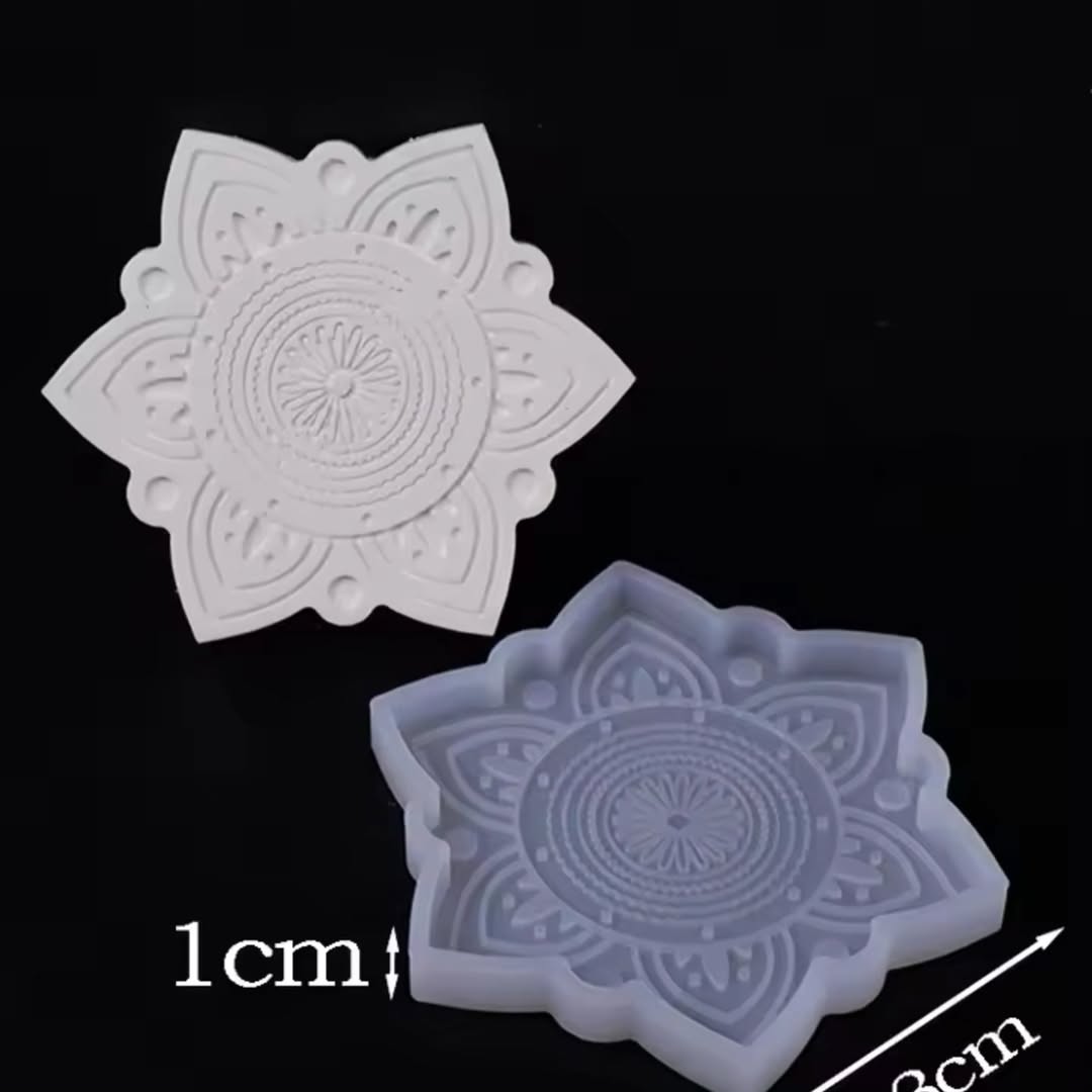 Mandala - 2 Piece Coaster Mould Set