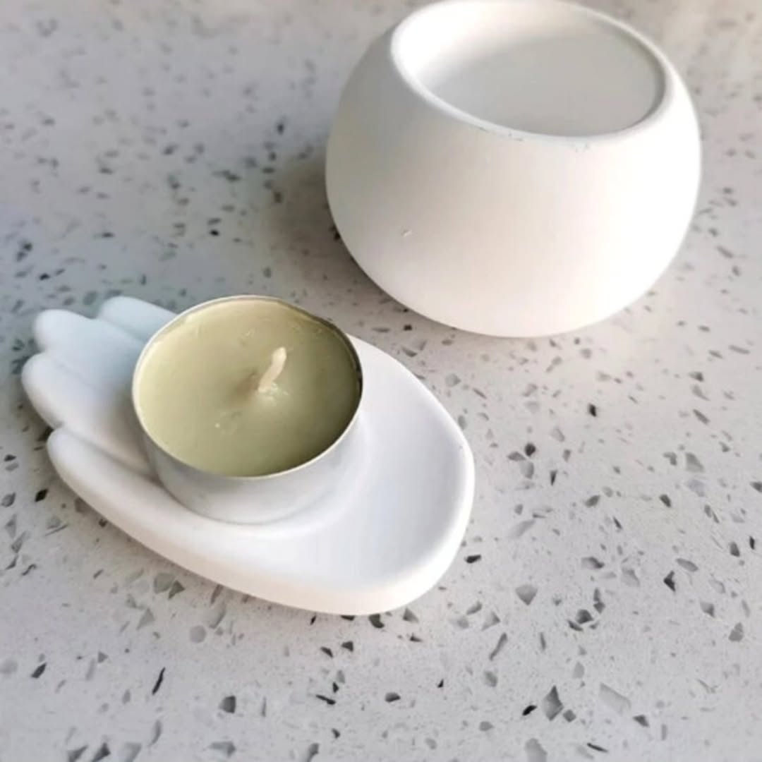 Hand Tea light / Trinket Silicone Mould for Beyond MIX & Resin